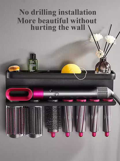 Wall-Mount Hairdryer & Curler Holder for Dyson